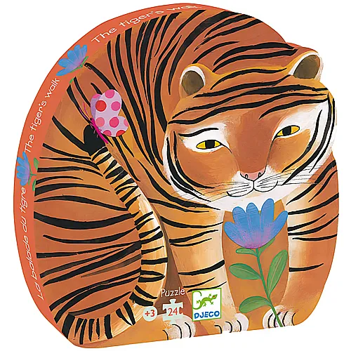 Djeco Puzzle Spaziergang mit Tiger (24Teile)