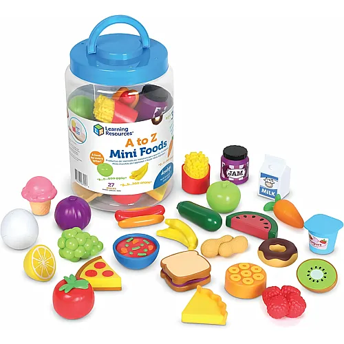 Learning Resources A bis Z Mini-Alphabet-Lebensmittel - 27 Teile