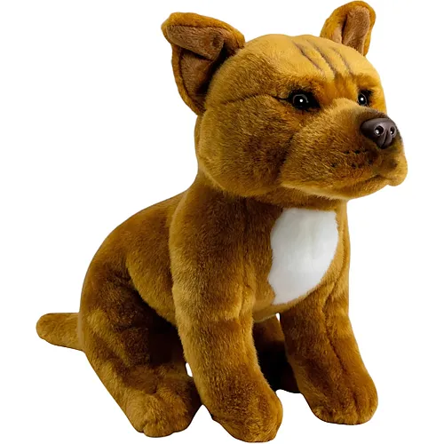 Carl Dick Stafford Bullterrier Braun - 32 cm