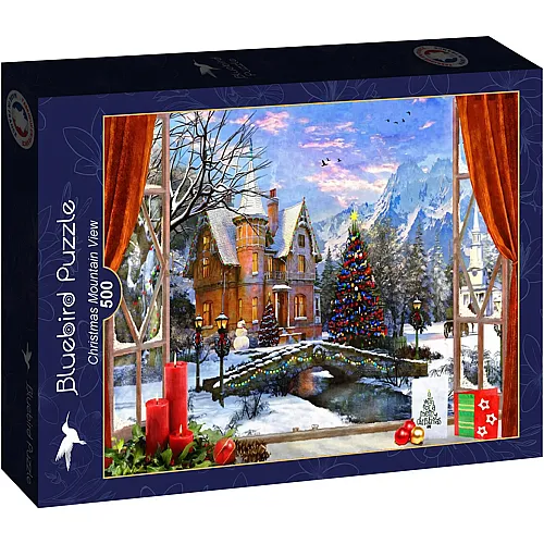 Bluebird Puzzle Christmas Mountain View (500Teile)
