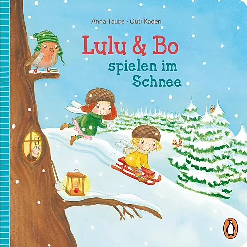 Penguin Lulu & Bo spielen im Schnee