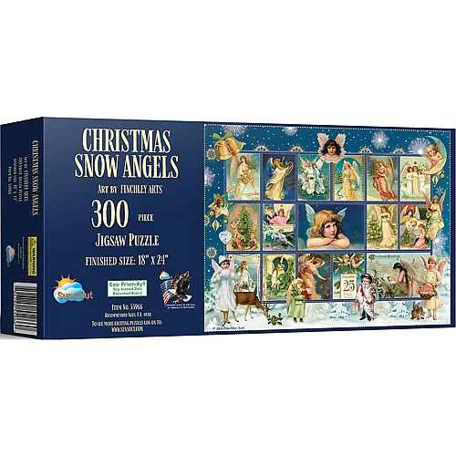 SunsOut Puzzle Christmas Snow Angels - 300 Teile
