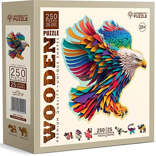 Wooden City Puzzle Bright Eagle L (250Teile)
