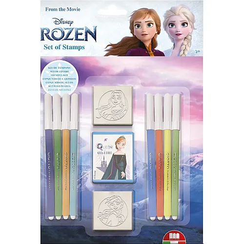 Multiprint Disney Frozen Filzstifte & Stempel Set (11Teile)
