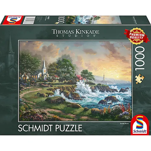 Schmidt Puzzle Thomas Kinkade Kleinod am Meer - 1000 Teile