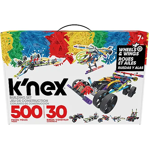 K'Nex Baukasten Fl�gel & R�der 30 Modelle - 500 Teile