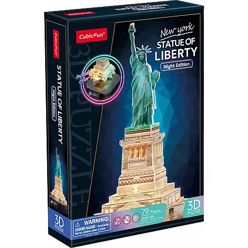 3D Freiheitsstatue mit LED 79Teile