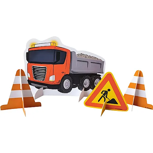 Tischdekorations-Set Baustelle - 10 Teile