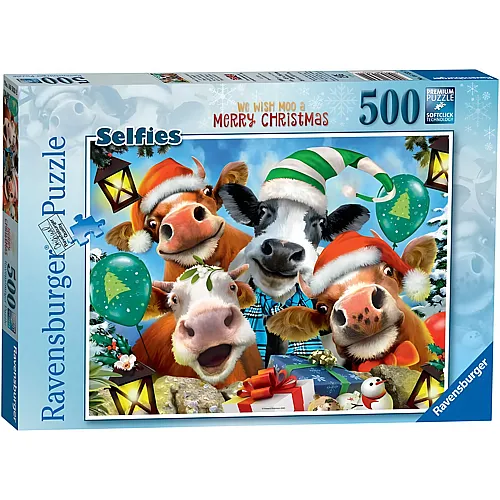 Ravensburger Puzzle Selfies Frohe Weihnachten - 500 Teile