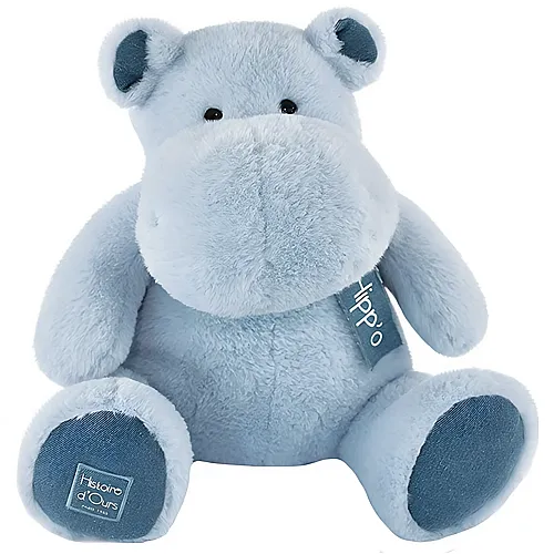 Doudou et Compagnie Hippo Blue Jeans - 40 cm