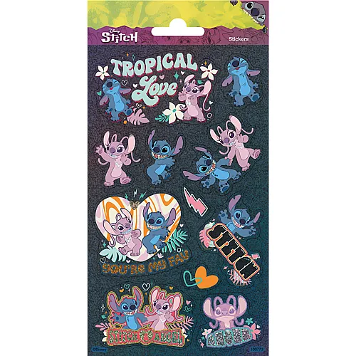 Totum Lilo & Stitch Aufkleberbogen Laserstich