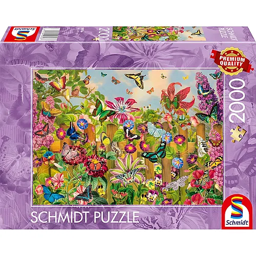 Schmidt Puzzle Wundersch�ner Schmetterlingsgarten - 2000 Teile