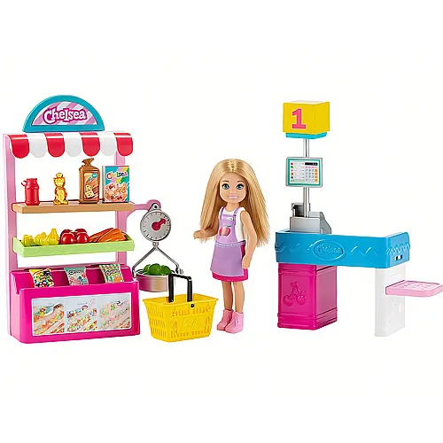Barbie Chelsea Puppe und Supermarkt Spielset