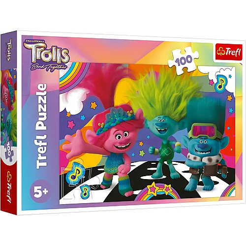Trefl Puzzle Trolls Band Together - 100 Teile