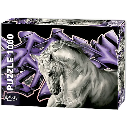 Star Puzzle White Horse - 1000 Teile