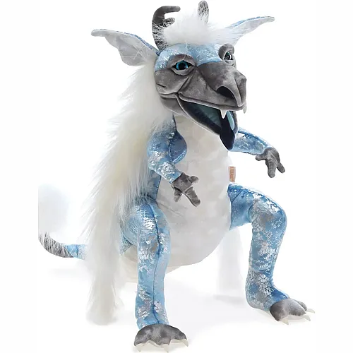 Handpuppe Eisdrache 43cm