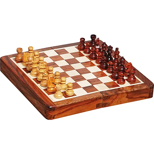 Schach aus Holz, magnetisch DE