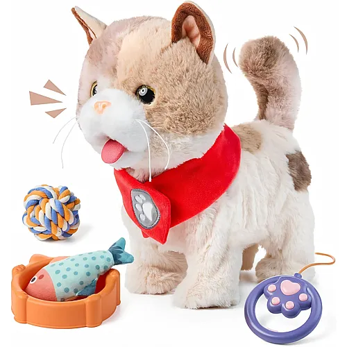 Tumama Kids Interaktive Katze Spazierengehen, Singen, Zunge