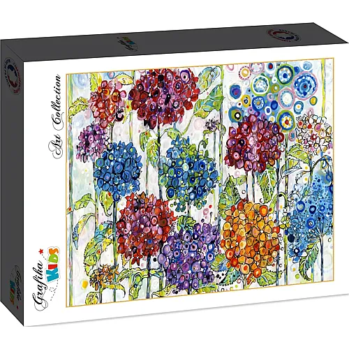 Grafika Puzzle Art Collection Grafika Kids Sally Rich - Summer Hydrangeas - 12 Teile