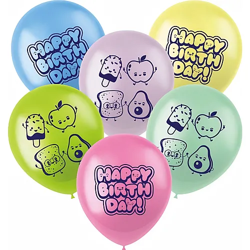 Riethm�ller 6 Ballons Kawaii 33cm