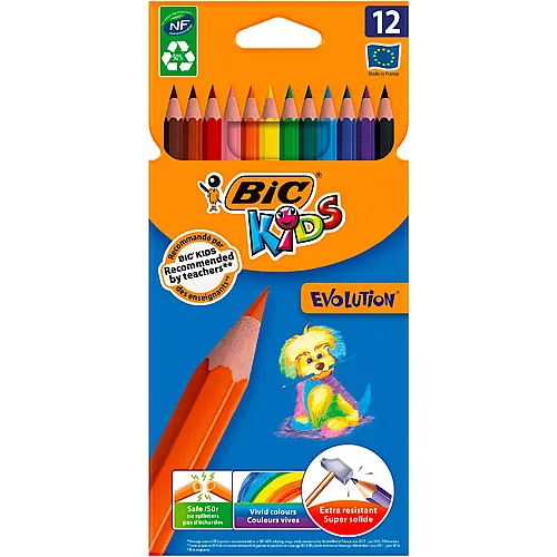 Kids Farbstifte Evolution Ecolutions - 12 Teile