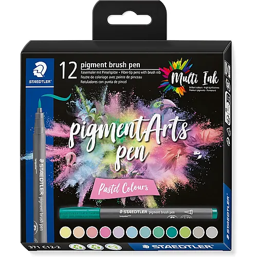 Pigment Brush Pen - 12 Teile