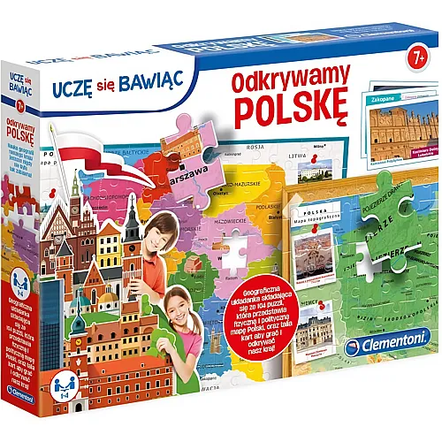 Clementoni Puzzle Wir entdecken Polen (104Teile)