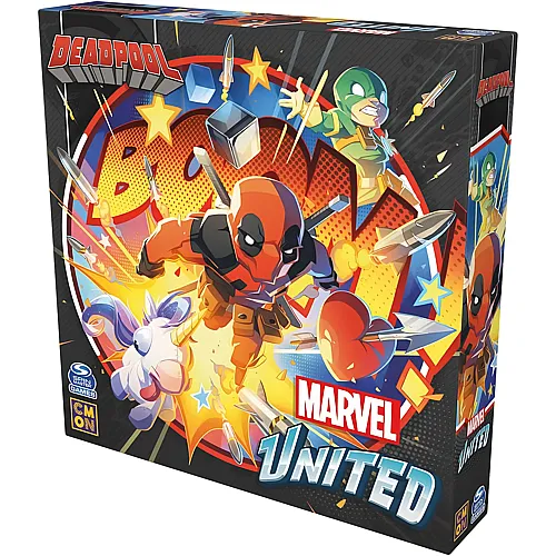CMON Marvel United � Deadpool, Erweiterung, Familienspiel, Brettspiel, 1-4 Spieler, Ab 10+ Jahren, 40 Minuten, Deutsch