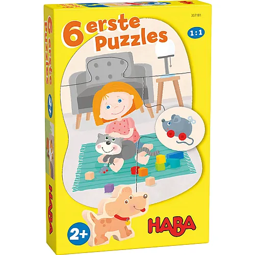 HABA 6 erste Puzzles  Haustiere (18Teile)