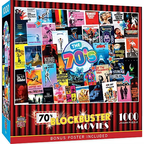 Master Pieces Puzzle Blockbuster Filme - 70er Jahre (1000Teile)