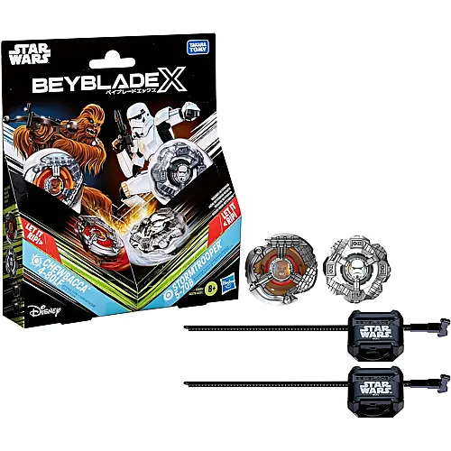 Beyblade X Star Wars Chewbacca 4-80LF vs. Sturmtruppler 5-70B