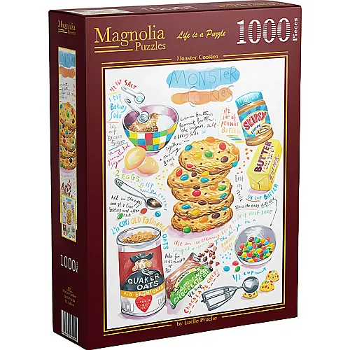 Magnolia Puzzle Monster-Kekse (1000Teile)