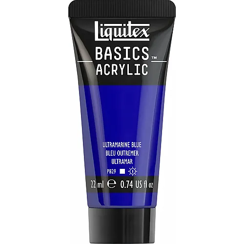Liquitex Lqx Basics Acrylfarbe 22ml Tube Ultramarinblau
