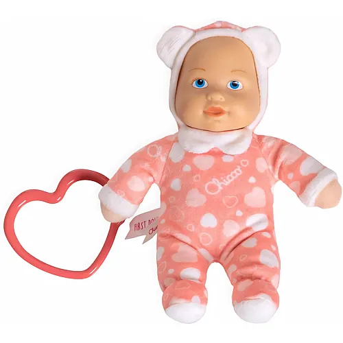 Chicco Meine erste Puppe Spielzeug, Kuschelpuppe mit herzf�rmigem Ring, leicht zu greifen, weich und leicht