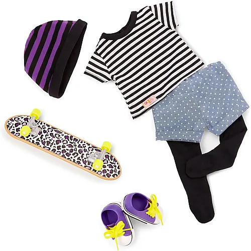 Our Generation Skateboard Girl Outfit - 46 cm