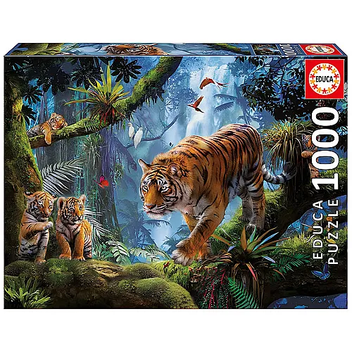 Educa Puzzle Tigers In The Tree (1000Teile)