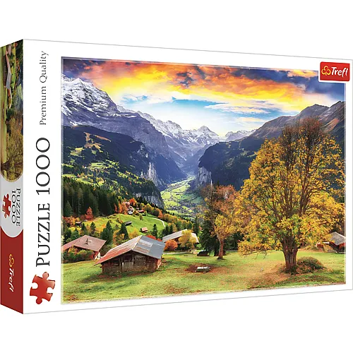 Trefl Puzzle Ein malerisches Alpendorf - 1000 Teile