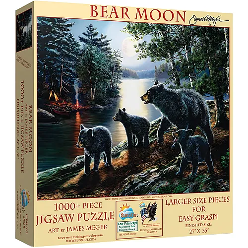 SunsOut Puzzle Bear Moon - 1000 Teile