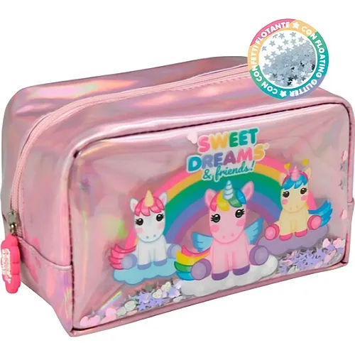 Kids Licensing Glitter-Kulturbeutel Einhorn