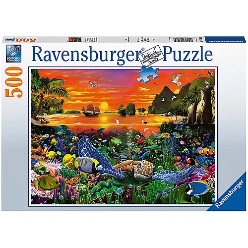 Ravensburger Puzzle Schildkrte im Riff (500Teile)