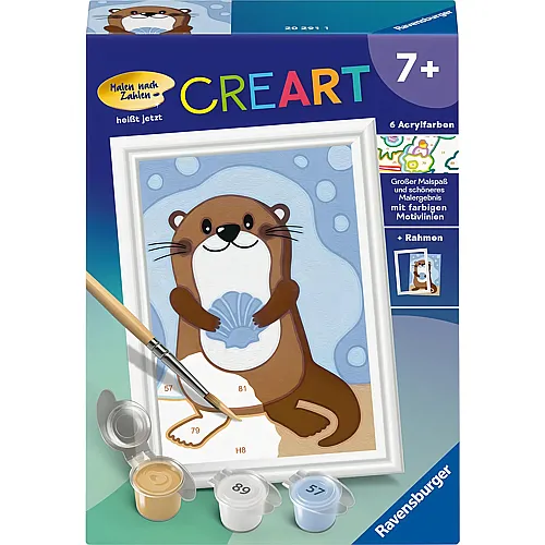 Ravensburger CreArt Malen nach Zahlen Fr�hlicher Otter