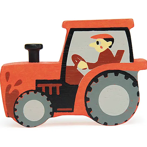 Holztier Traktor