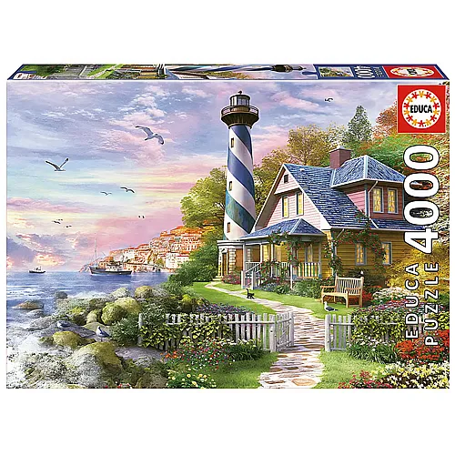 Educa Puzzle Lighthouse at Rock Bay (4000Teile)