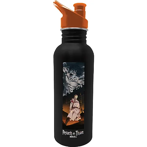 Pyramid Attack on Titan Wasserflasche Schwarz - 540 ml