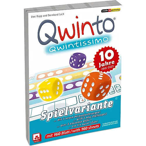 NSV Qwinto, Qwintissimo Zusatzblock 2x 80 Blatt