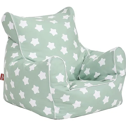 Knorrtoys Kindersitzsack Green white stars