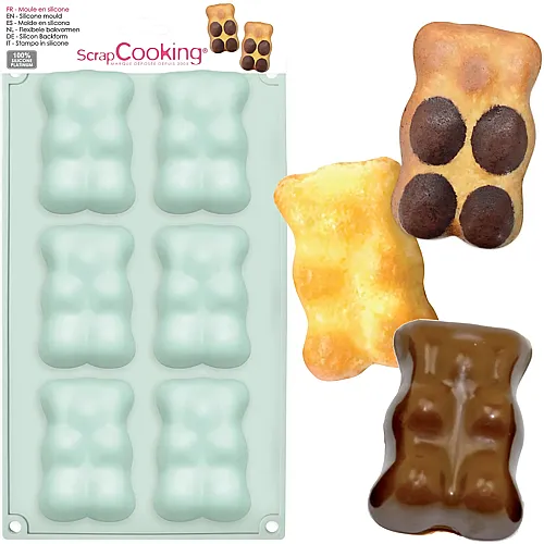 Silikonform 6 Scrapcooking-b�ren