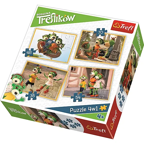 Trefl Puzzle 4in1 Koe's Abenteuer (35-70)