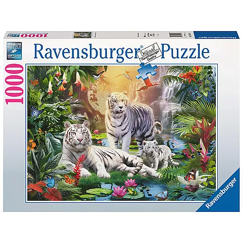 Ravensburger Puzzle Familie der Weissen Tiger