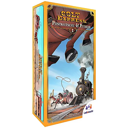 Ludonaute Colt Express - Pferde und Postkutsche